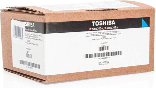 OEM Toshiba 6B000000747 (T-305PC-R) Cyan 3000 Pages Original Toner  Toner OTOST305PCR