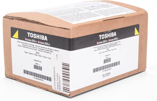 OEM Toshiba 6B000000753 (T-305PY-R) Yellow 3000 Pages Original Toner