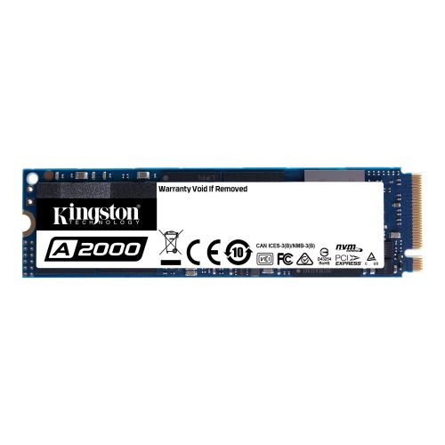Kingston Technology A2000 500GB PCIe M.2 NVMe Internal Solid State Drive