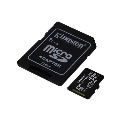 Kingston Technology Canvas Select Plus 128GB MicroSDXC Memory Card and Adapter  8KISDCS2128GB