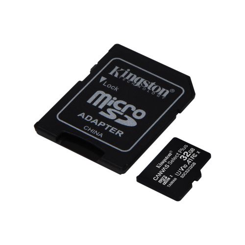 Kingston Technology Canvas Select Plus 32GB MicroSDHC Memory Card and Adapter Kingston Technology