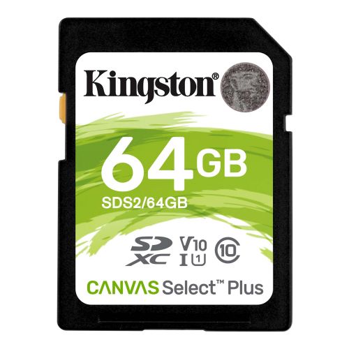 Kingston Technology Canvas Select Plus 64GB Class 10 SDXC Memory Card