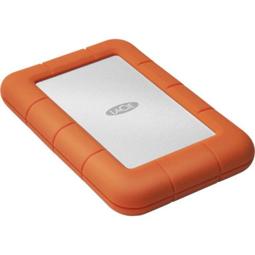 8LASTJJ5000400 | The LaCie Rugged Mini drive shares features with our popular Rugged mobile hard drive, like shock resistance, drop resistance, and a rubber sleeve for added protection. But the Rugged Mini is also rain and pressure resistant, meaning you can drive over it with a 1-ton car, and it still works. With the Rugged Mini, LaCie has reduced the size and added tons of new features, making it perfect for on-the-go data transport.