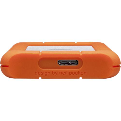 8LASTJJ5000400 | The LaCie Rugged Mini drive shares features with our popular Rugged mobile hard drive, like shock resistance, drop resistance, and a rubber sleeve for added protection. But the Rugged Mini is also rain and pressure resistant, meaning you can drive over it with a 1-ton car, and it still works. With the Rugged Mini, LaCie has reduced the size and added tons of new features, making it perfect for on-the-go data transport.