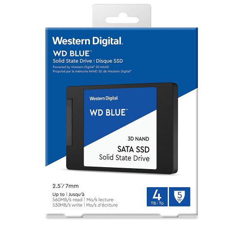 Western Digital Blue 4TB SATA 2.5 Inch 3D NAND Internal Solid State Drive Solid State Drives 8WDWDS400T2B0A