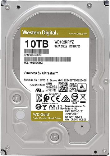 Western Digital Gold Enterprise 10TB SATA 3.5 Inch Internal Hard Drive Hard Disks 8WDWD102KRYZ