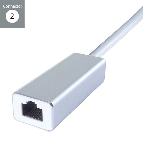 USB Type C to RJ45 Cat 6 Gigabit Ethernet Adapter Male to Female