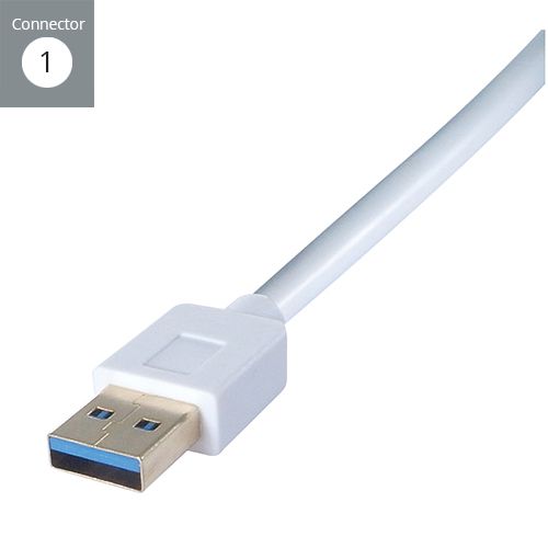 Easily convert a spare USB 3 port on your device to a gigabit network connection with this Adaptor from connektgear. Ensure a stable network connection, with support for up to 5Gbps speeds and backwards compatibility with USB 1.1 and 2.0 devices. Exceptionally portable thanks to plug and play functionality, a compact design and lack of need for external power; this adaptor is white in colour and has a 120mm cable.