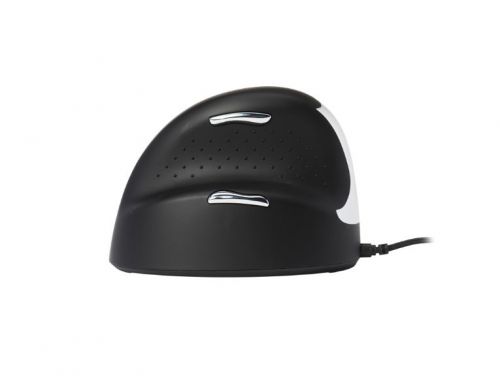 This innovative R-Go HE Ergonomic Mouse features a vertical design with a curved shape and thumb groove, which helps improve circulation, relieve muscle tension and provide comfort and support with a more natural and relaxed hand position. The Ergonomic Mouse also features customisable buttons for shortcuts to suit you. This medium, left handed Mouse is designed for hands measuring 165 - 185mm and comes in black/silver.