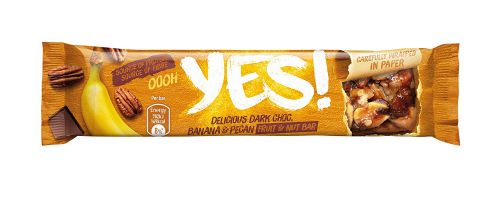 Yes Banana and Pecan with Dark Chocolate Bar 24x35g (Paper)