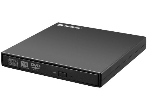 The Sandberg USB Mini DVD Burner enables you to burn and read CDs and DVDs. USB powered.
