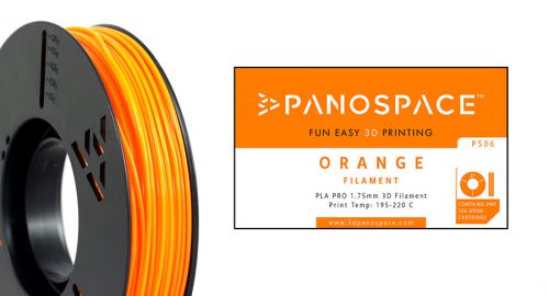 Panospace Filament PLA 1.75mm 326g Orange PS-PLA175ORA0326 by Panospace, PAN00706