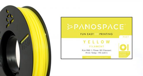 Panospace Filament PLA 1.75mm 326g Yellow PS-PLA175YLW0326 by Panospace, PAN00707