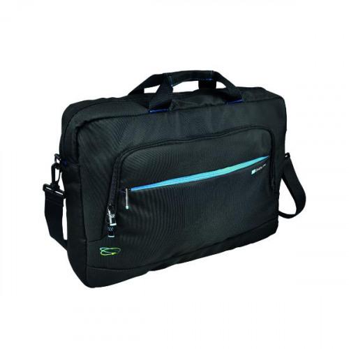 Monolith Blue Line Laptop Briefcase for Laptops up to 17.2 inch Black/Blue 2000003316