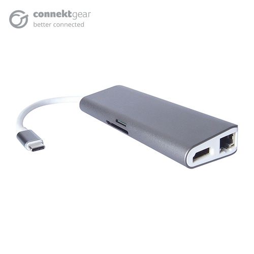 Connekt Gear USB C 8 in 1 Portable Hub 25-0100