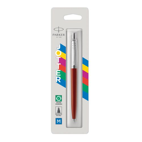 Parker Jotter Ballpoint Pen Red Barrel Blue Ink - 2096857 Newell Brands