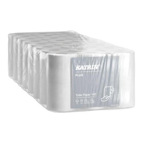 Katrin Plus 3-Ply Toilet Roll 143 Sheets (Pack of 48) 53896 - Metsa Tissue - KZ05389 - McArdle Computer and Office Supplies
