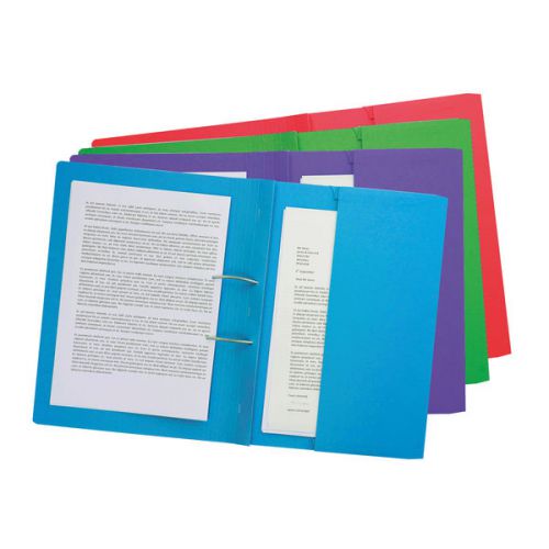Forever Spring Pocket Transfer File Manilla Foolscap 300gsm Assorted (Pack 25) - 211/5100Z
