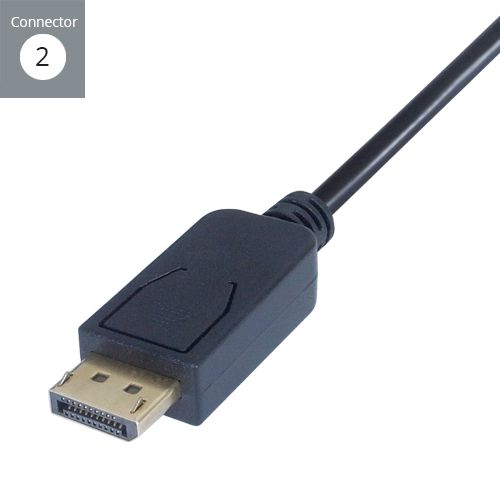 This USB 3.1 connector cable connects the USB Type C source to a display that features a DP socket, supplying a consistently Ultra High Definition experience. Providing a complete digital display and audio output from the DP source to a DP display, the cable delivers a higher resolution, faster refresh rate and deeper colours with no lag. The cable length is 2m with a flexible strain relief moulded collar.