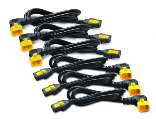 APC 1.2m C13 to C14 90 Degree Power Cables 6 Pack External Computer Cables 8APCAP8704RWW