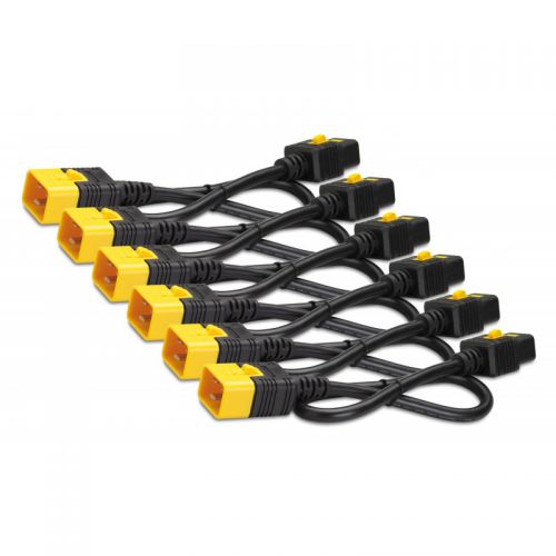 1.2m Locking C13 to C14 Power Cables x6