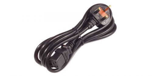 APC 2.4m Power Cable C19 to BS1363A UK Plug
