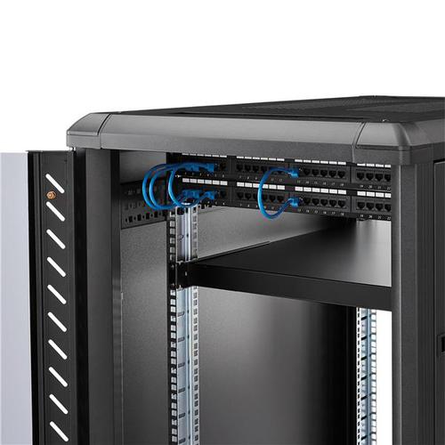 StarTech.com 1U 4-Post Adjustable Server Rack Mount Shelf - 330lbs 150kg