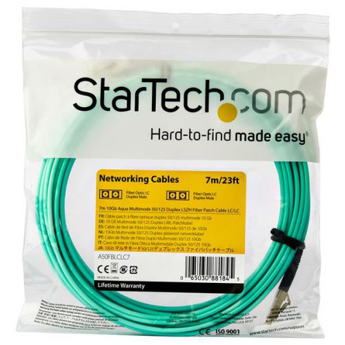 StarTech.com 7m OM3 LC to LC Fiber Optic Patch Cable