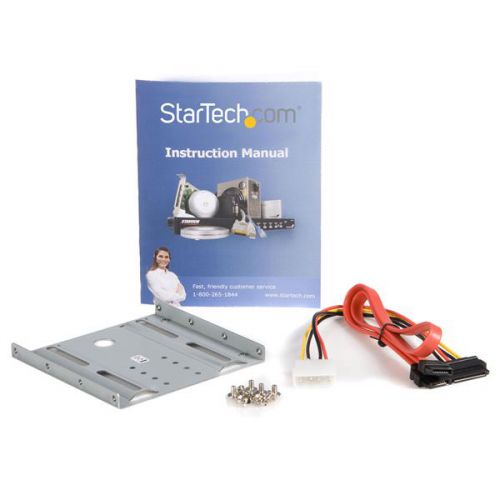 StarTech.com 2.5in HD to 3.5in Drive Bay Mounting Kit Server & Data Racks 8STBRACKET25SAT