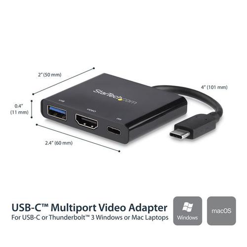 StarTech.com USBC 4K HDMI Multifunction Adapter 8STCDP2HDUACP Buy online at Office 5Star or contact us Tel 01594 810081 for assistance