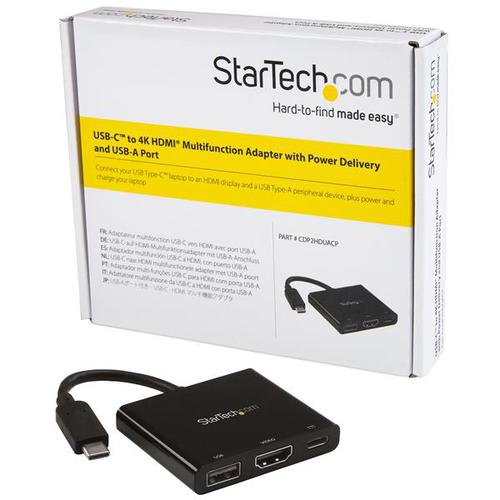 StarTech.com USBC 4K HDMI Multifunction Adapter  8STCDP2HDUACP