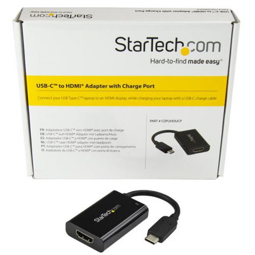 StarTech.com USBC to 4K HDMI Adapter with USB PD 60W AV Cables 8STCDP2HDUCP