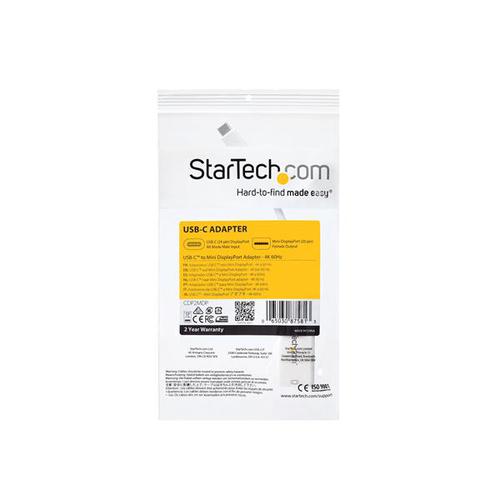 StarTech.com USBC to Mini DisplayPort Adapter 4K 60Hz