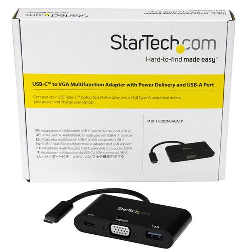 StarTech.com USBC to VGA Multifunction Adapter PD