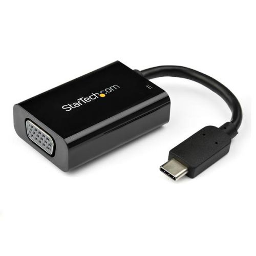 StarTech.com USB C to VGA Adapter with Power Delivery  8STCDP2VGAUCP