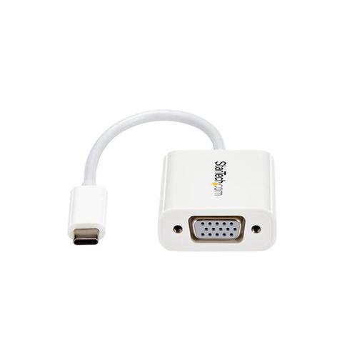 StarTech.com USB C to VGA Adapter White 8STCDP2VGAW Buy online at Office 5Star or contact us Tel 01594 810081 for assistance