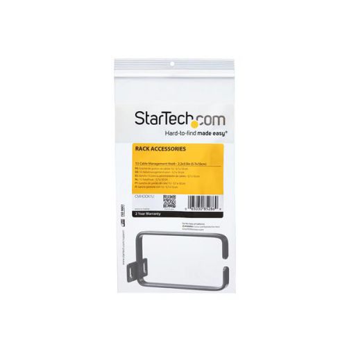 StarTech.com 1U Vertical Server Rack Cable DRing Hook 8STCMHOOK1U Buy online at Office 5Star or contact us Tel 01594 810081 for assistance