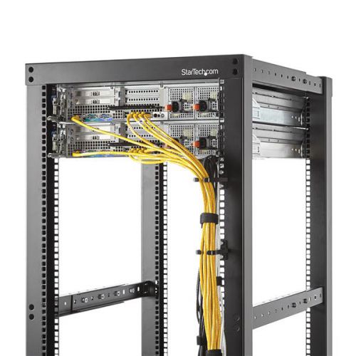 StarTech.com 1U Vertical Rack Cable Mgmt D Ring Hook Server & Data Racks 8STCMHOOK1UN