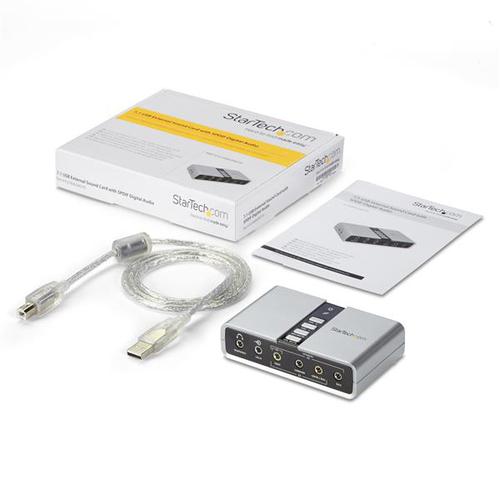 StarTech.com USB Audio Adapter Ext SPDIF Sound Card