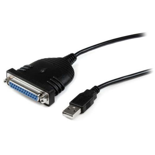 StarTech.com 6ft USB to DB25 Parallel Printer Adapter External Computer Cables 8STICUSB1284D25
