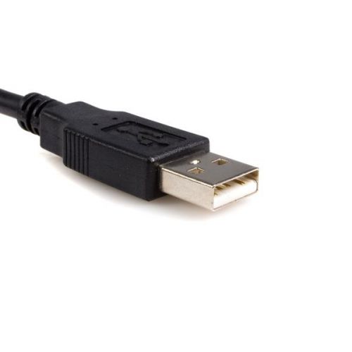 StarTech.com 10 ft USB to Parallel Printer Adapter MM External Computer Cables 8STICUSB128410