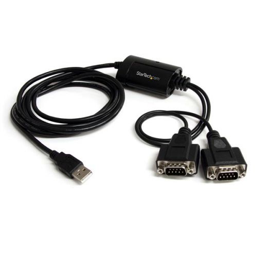 StarTech.com 2PT FTDI USB to Serial RS232 Adapter COM External Computer Cables 8STICUSB2322F