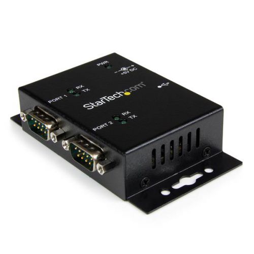 StarTech.com 2PT Ind Mount USB to Serial Adapter Hub