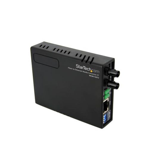 StarTech.com Ethernet to Fiber Media Converter ST 2km External Computer Cables 8STMCM110ST2GB