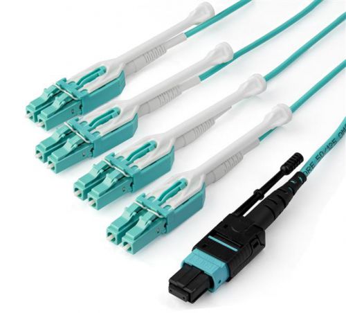 StarTech.com Fiber Breakout Cable 1m MPO MTP to LC