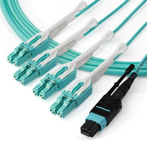 StarTech.com Fiber Breakout Cable 1m MPO MTP to LC
