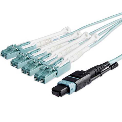 StarTech.com 10m Fiber Breakout Cable MPO MTP to LC
