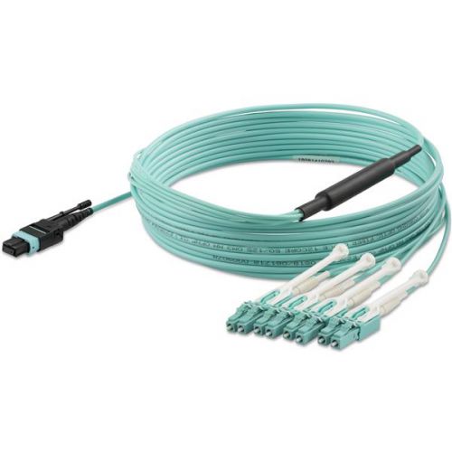 StarTech.com 5m Fiber Breakout Cable MPO MTP to LC