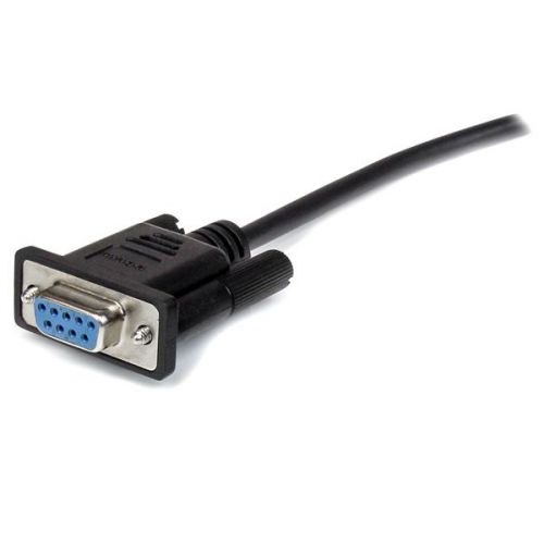 StarTech.com 1m Black DB9 RS232 Serial Cable MF External Computer Cables 8STMXT1001MBK