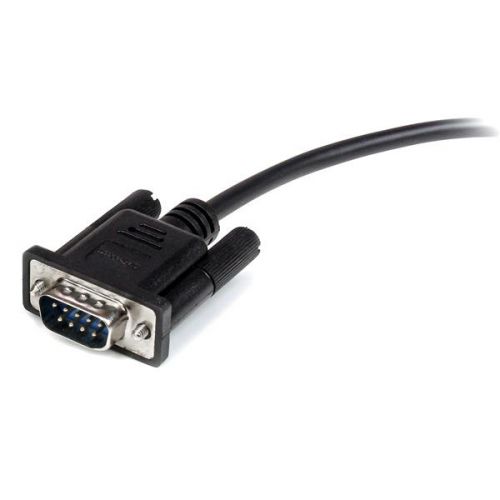 StarTech.com 1m Black DB9 RS232 Serial Cable MF External Computer Cables 8STMXT1001MBK